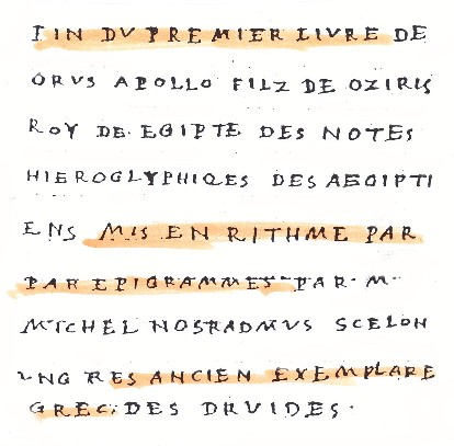 Manuscrit Orus